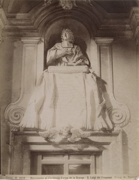Moscioni, Romualdo — Monumento al Cardinale Enrico de la Grange - S. Luigi dei Francesi — insieme
